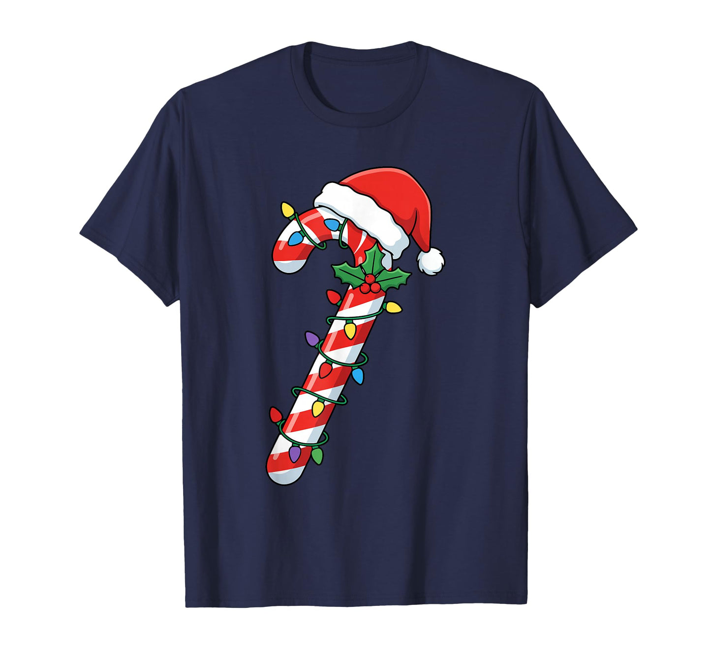 Funny Christmas Candy Canes Santa Xmas Kids Men Women T-Shirt