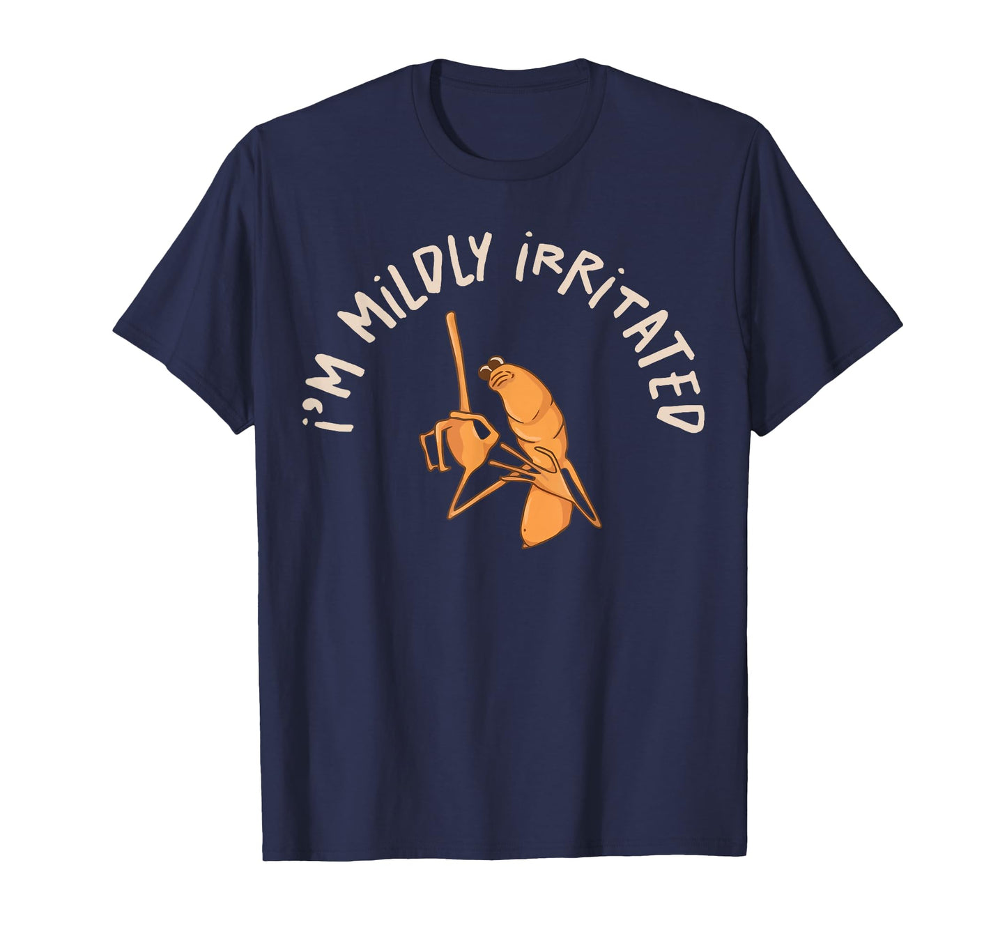 I'm Mildly Irritated Marcus Funny Worm Meme Mens Women T-Shirt