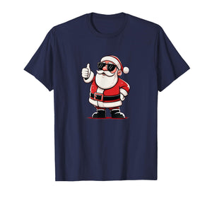 Awesome Thumb up Santa with Sunglasses for Boys and Girls T-Shirt