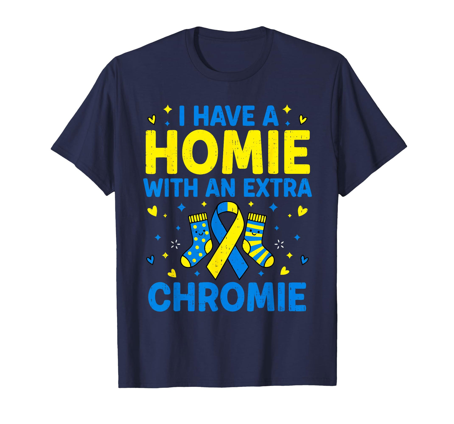 Friend Homie Down Syndrome Awareness T21 Youth Boys Girl Kid T-Shirt
