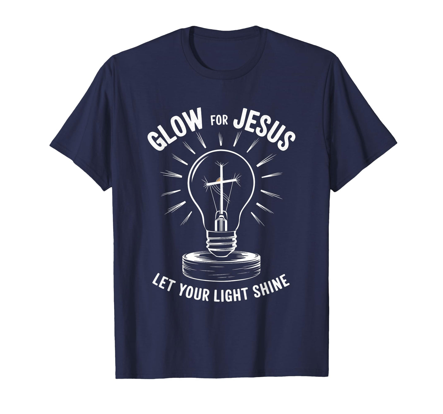 Glow for Jesus Tshirt Christian Faith Lion God Christianity T-Shirt