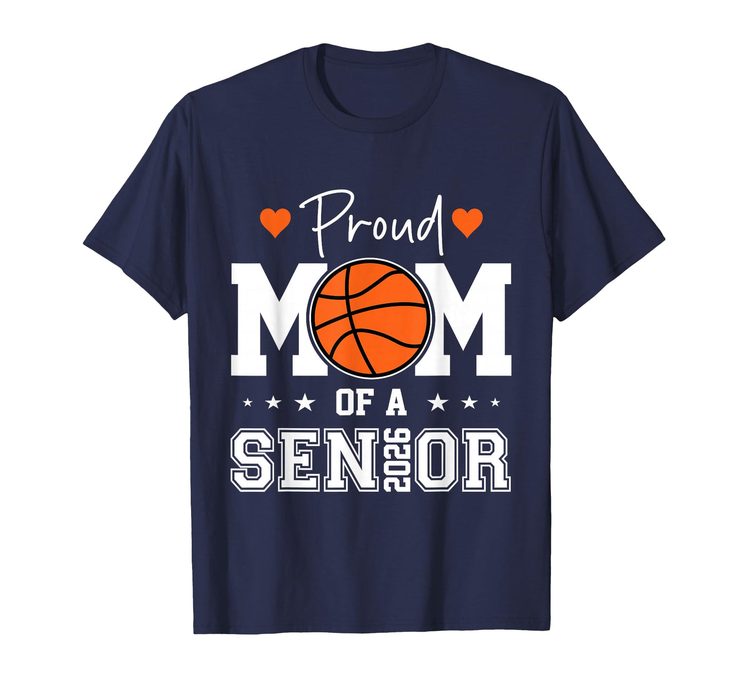 Senior Basketball mom Class of 2026 Player Graduation Grad T-Shirt