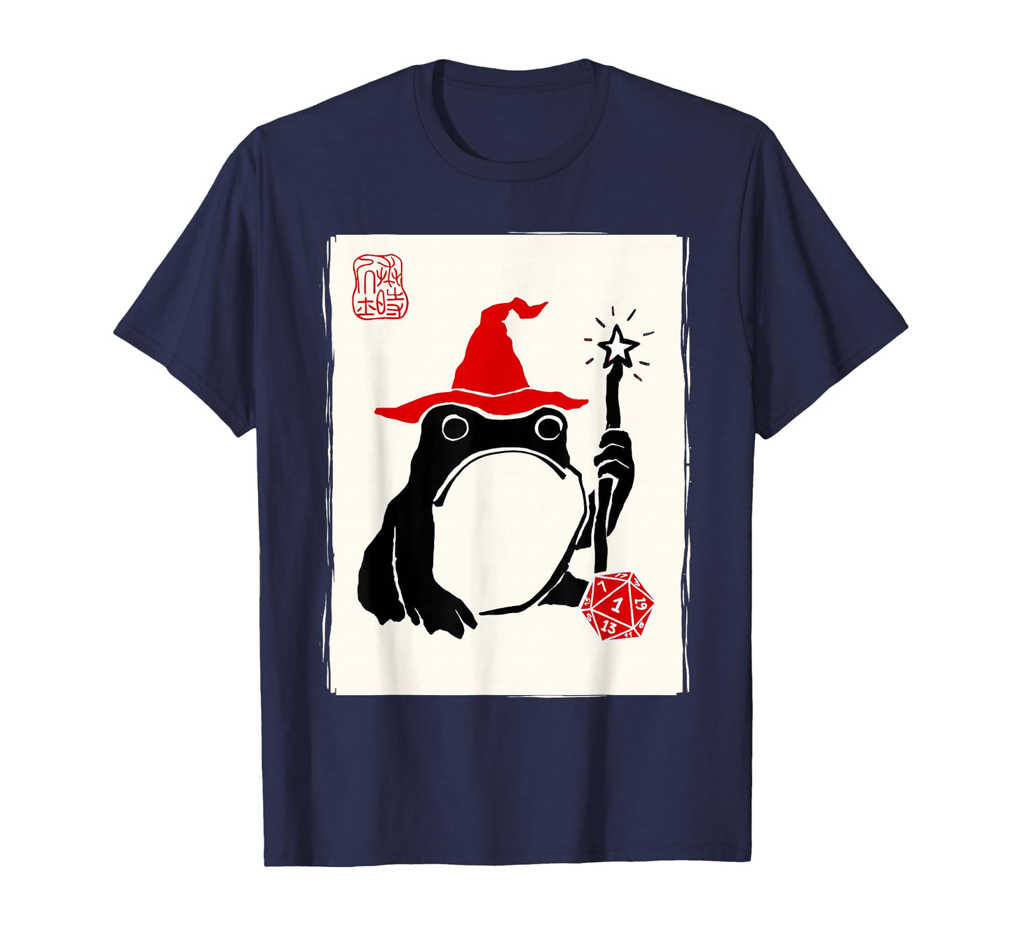 NAT 1 DND Board Games Men Women Kids Funny Japanese Frog T-Shirt