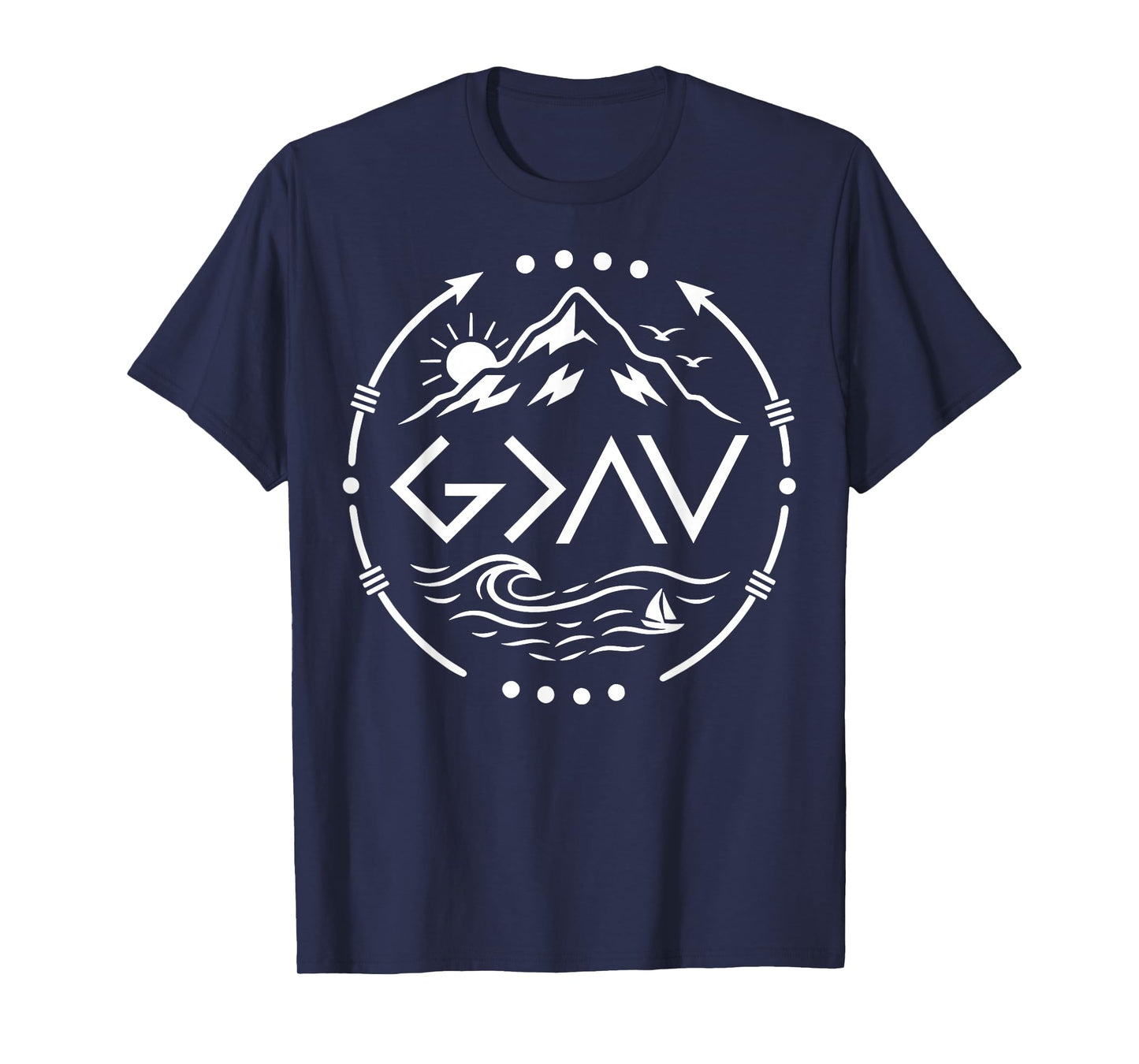 God is Faithful More Than Highs and Lows Christian T-Shirt