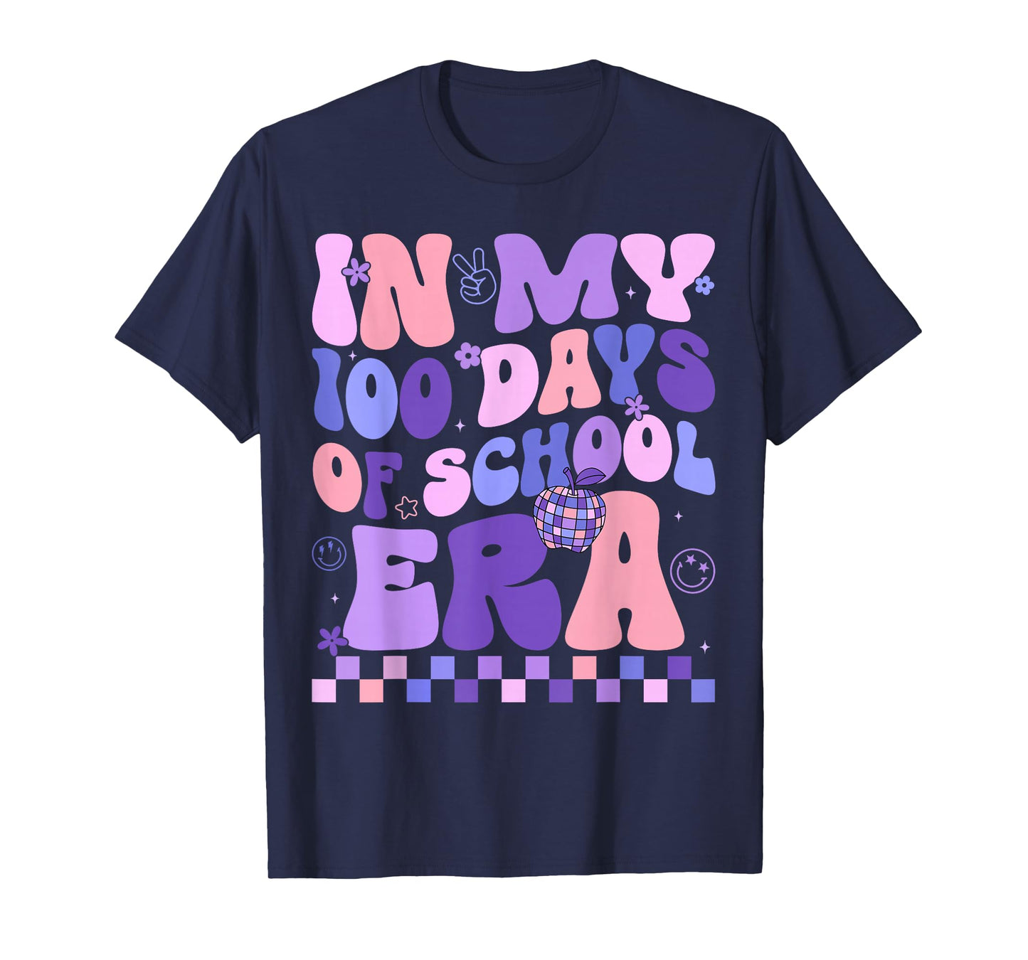 in My 100 Days of School Era Retro 100th Day of School 2026 T-Shirt