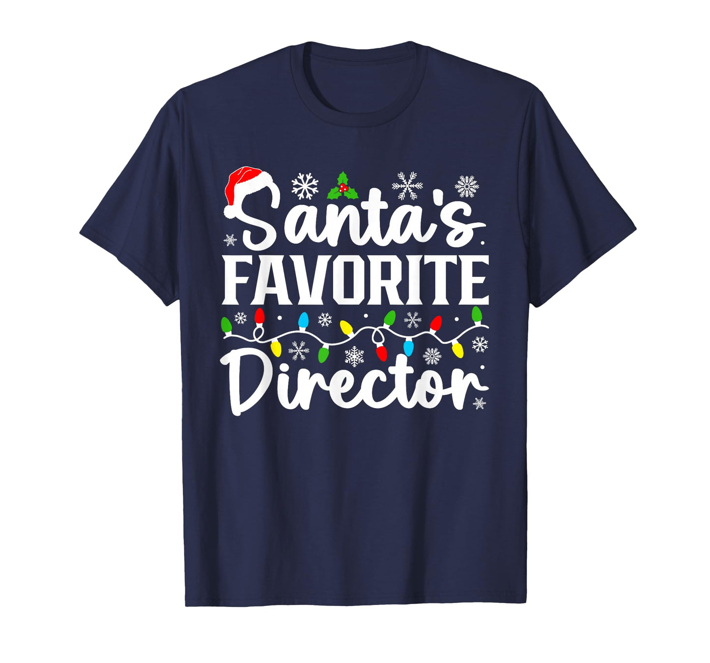 Santa's Favorite Director Funny Christmas Family Matching T-Shirt