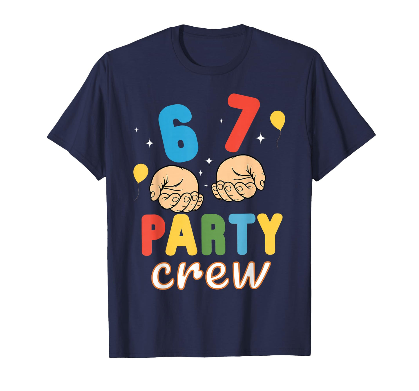 Matching 6 7 Themed Birthday Party Boys Kids Funny 67 Meme T-Shirt