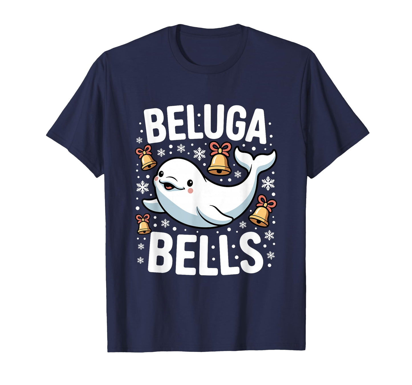 Beluga Bells Christmas Whale T-Shirt