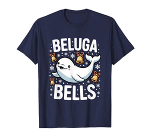 Beluga Bells Christmas Whale T-Shirt
