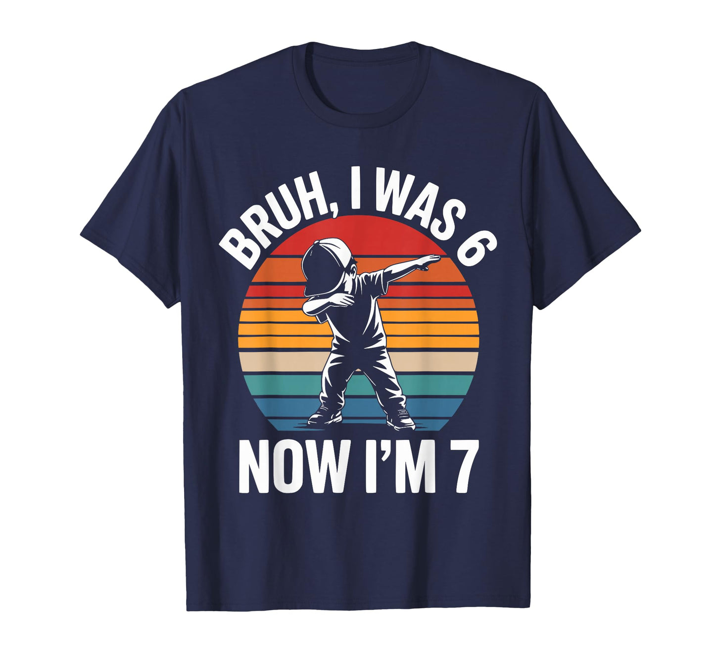 I was 6 Now I'm 7 Year Old 7th Birthday 67 Meme Dabbing Boys T-Shirt