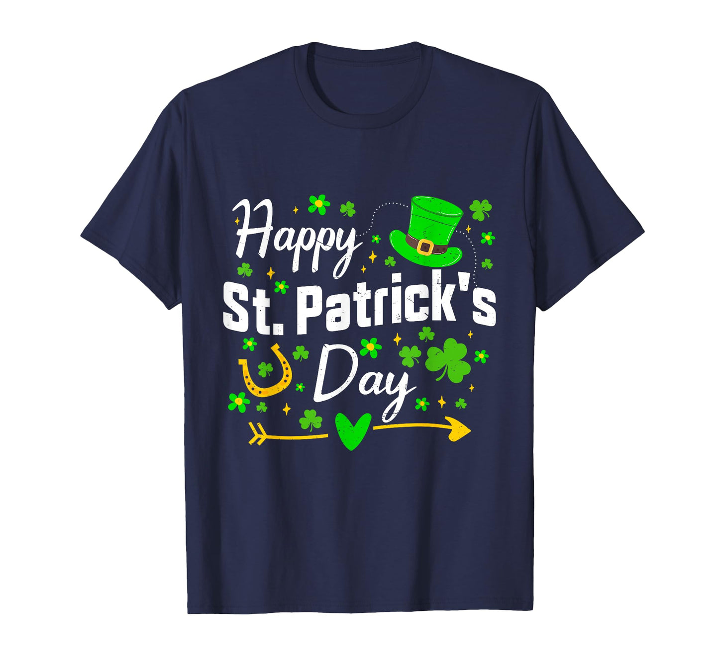Happy St Patrick's Day Irish Shamrock Men Women Kids T-Shirt