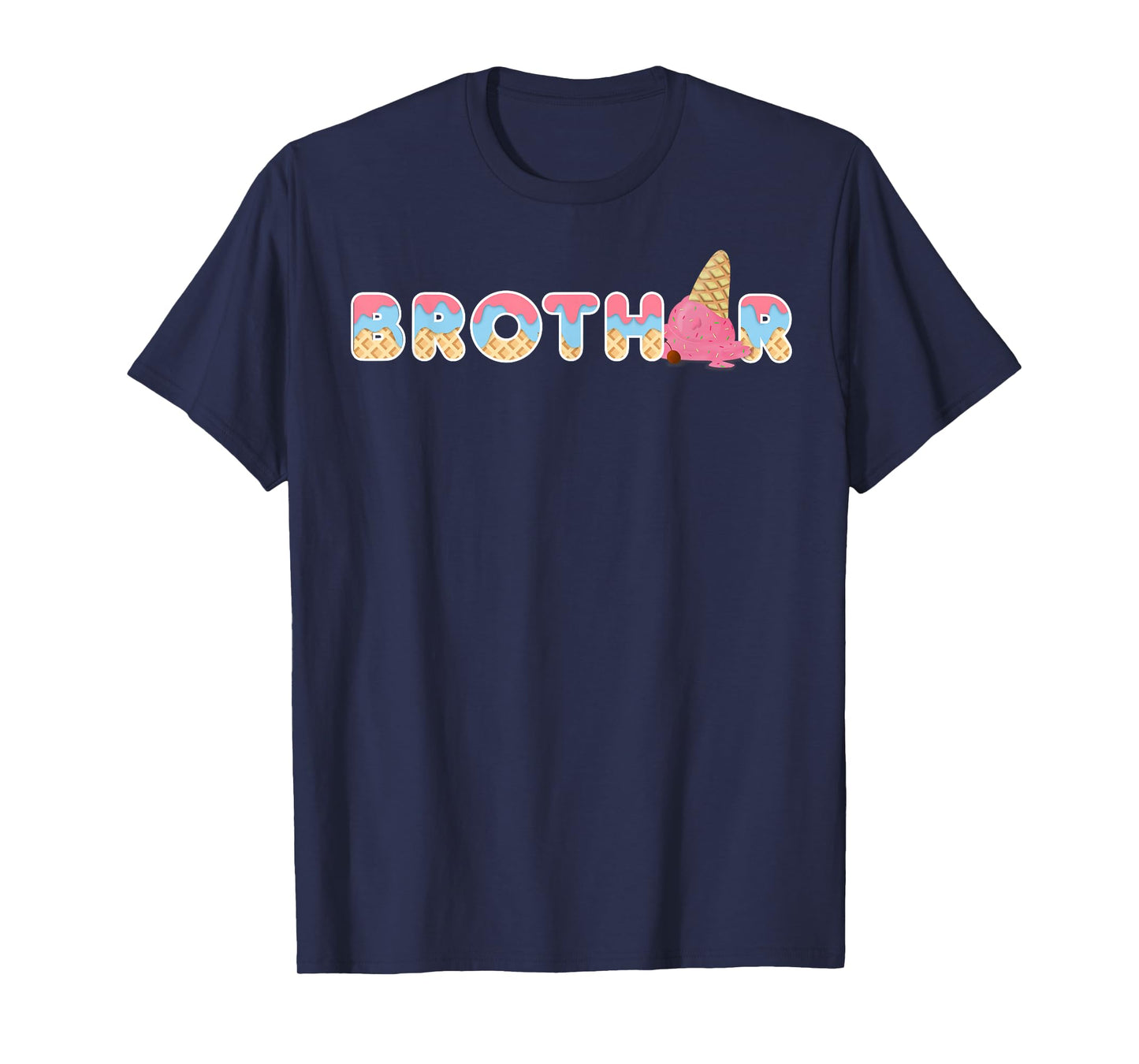 Ice Cream Brother 1st Birthday Matching Family T-Shirt