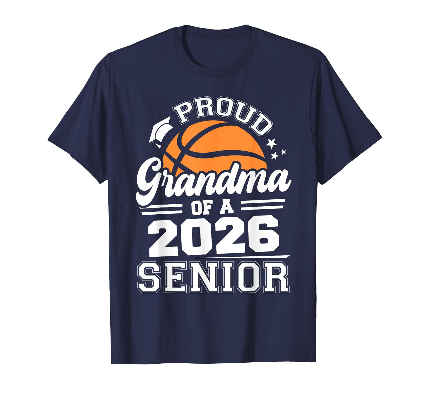 Proud Grandma of A 2026 Senior Basketball Graduation Grandma T-Shirt
