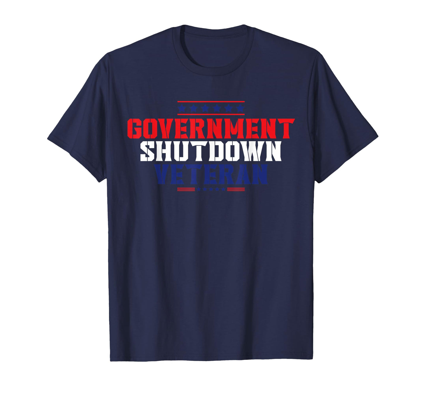 Government Shutdown Veteran USA T-Shirt