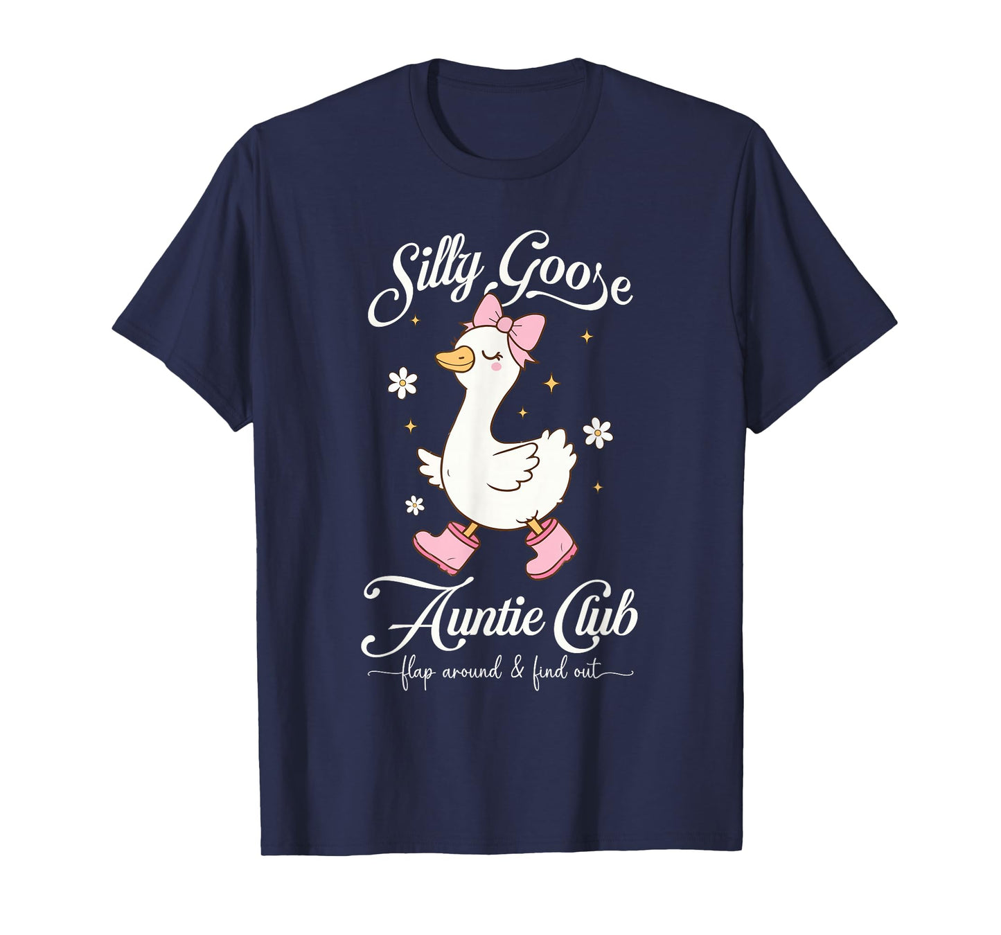 Aunt Silly Goose Auntie Club Coquette Silly Goose Club Meme T-Shirt