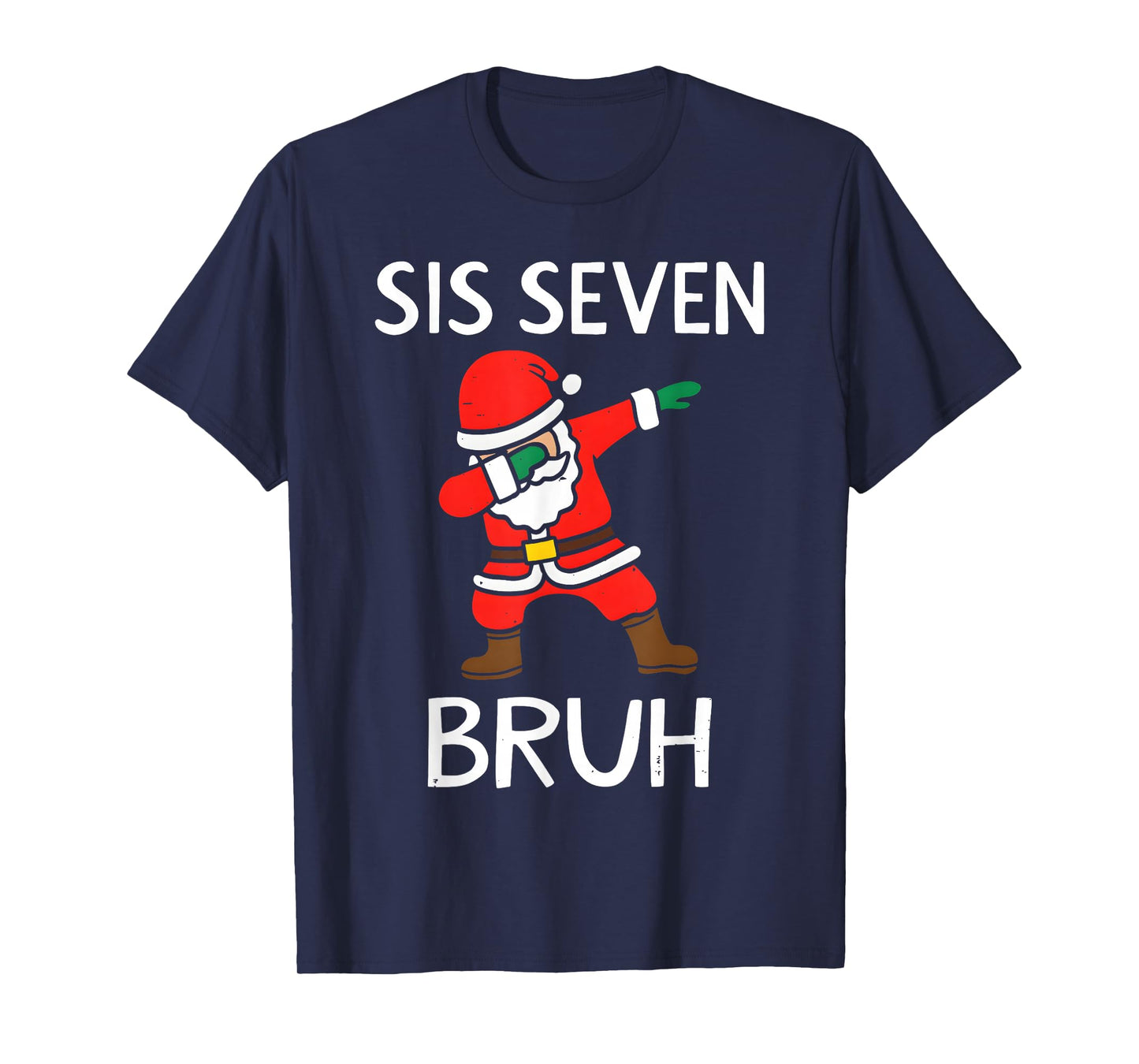 67 Meme 6 7 Funny Christmas Dabbing Santa Six Seven Bruh T-Shirt