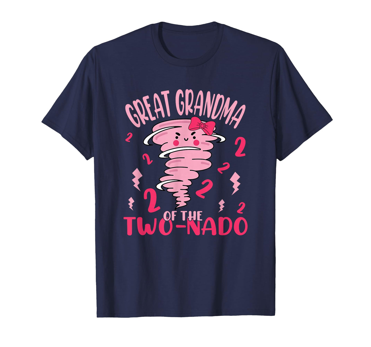 Great Grandma of The Two-nado Tornado Theme 2nd Birthday T-Shirt