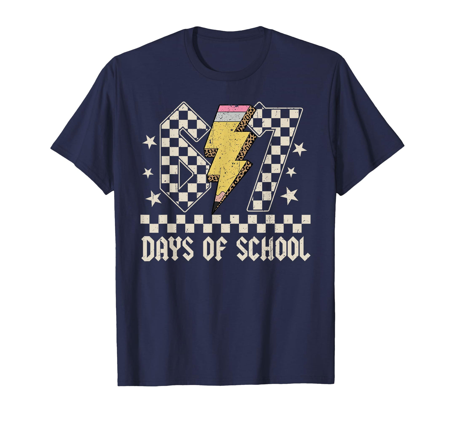 67 Days of School Meme Slang ABCD Rock Boys Girls Teachers T-Shirt
