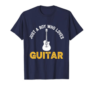 Kids Just A Boy Who Loves Guitar T-Shirt