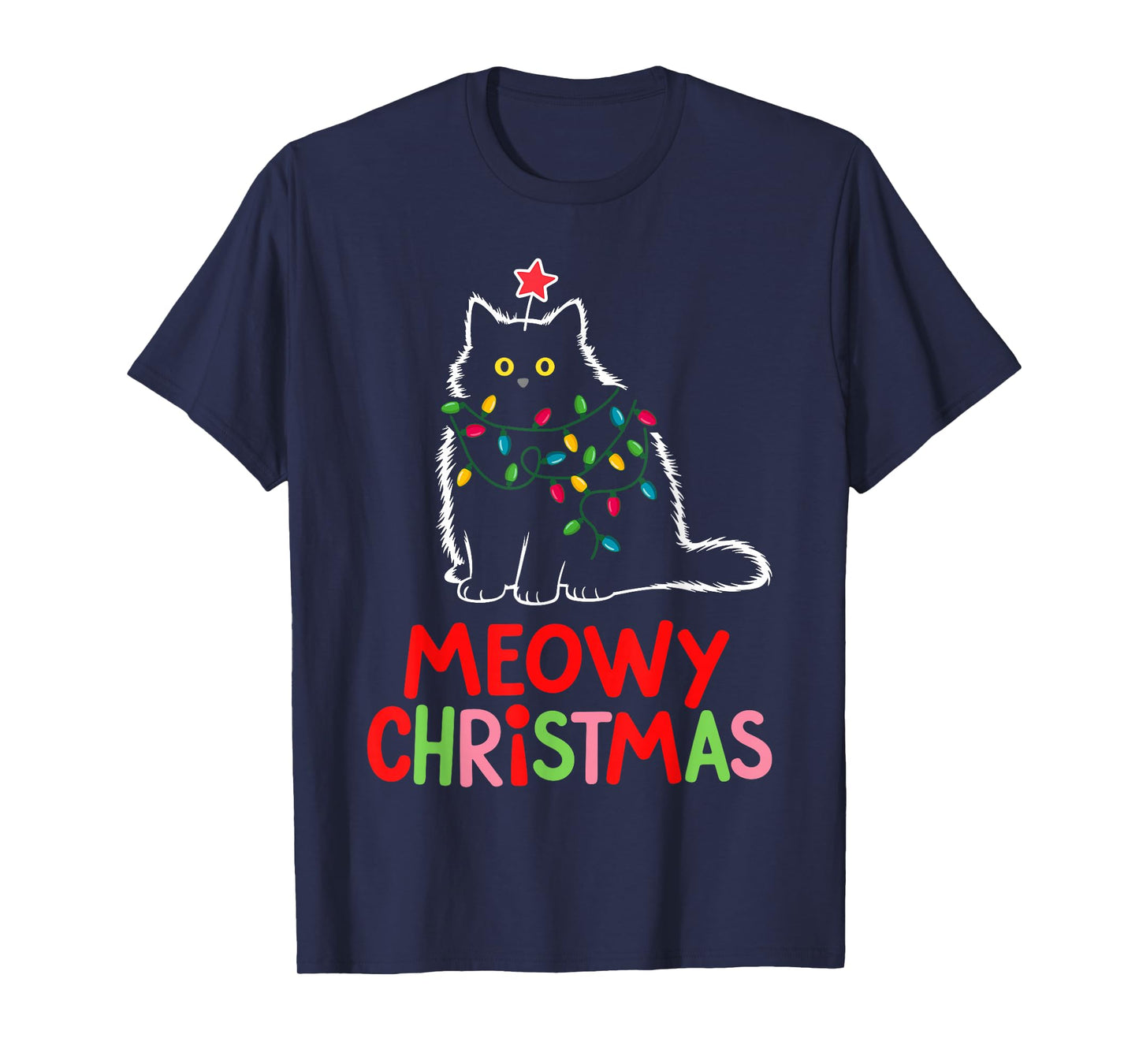 Meowy Christmas cat T-Shirt