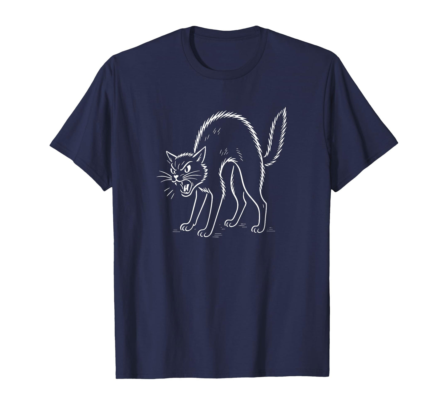 Hissing Black Cat T-Shirt
