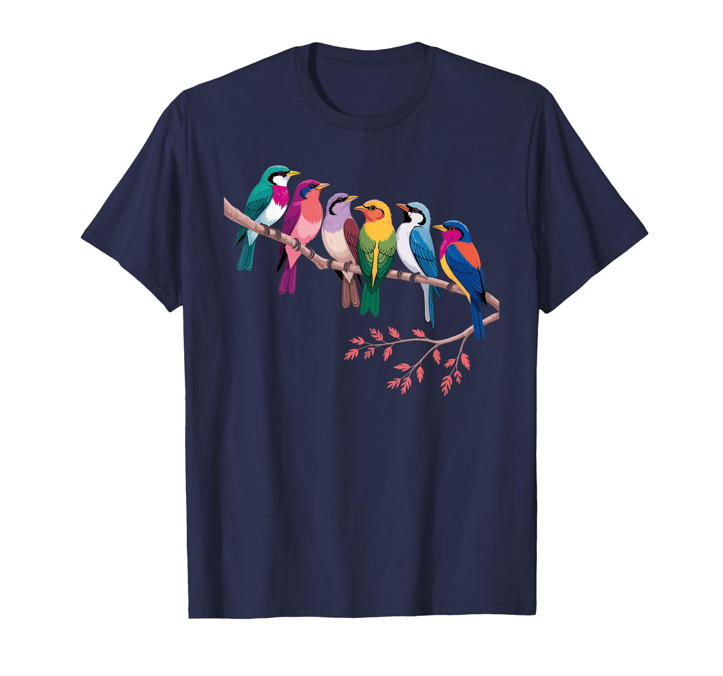 Funny Bird Art for Men Women Kids Birding Nerd Bird Watcher T-Shirt