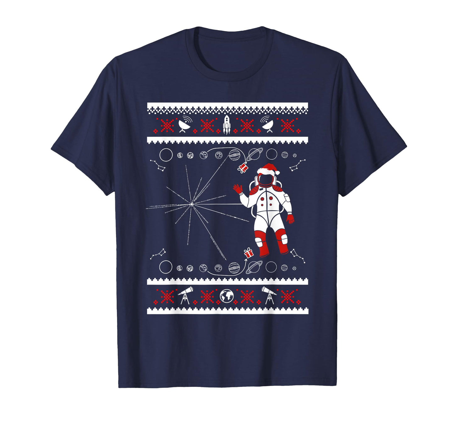 Science Astronaut Christmas Men Women Kids Funny Space T-Shirt