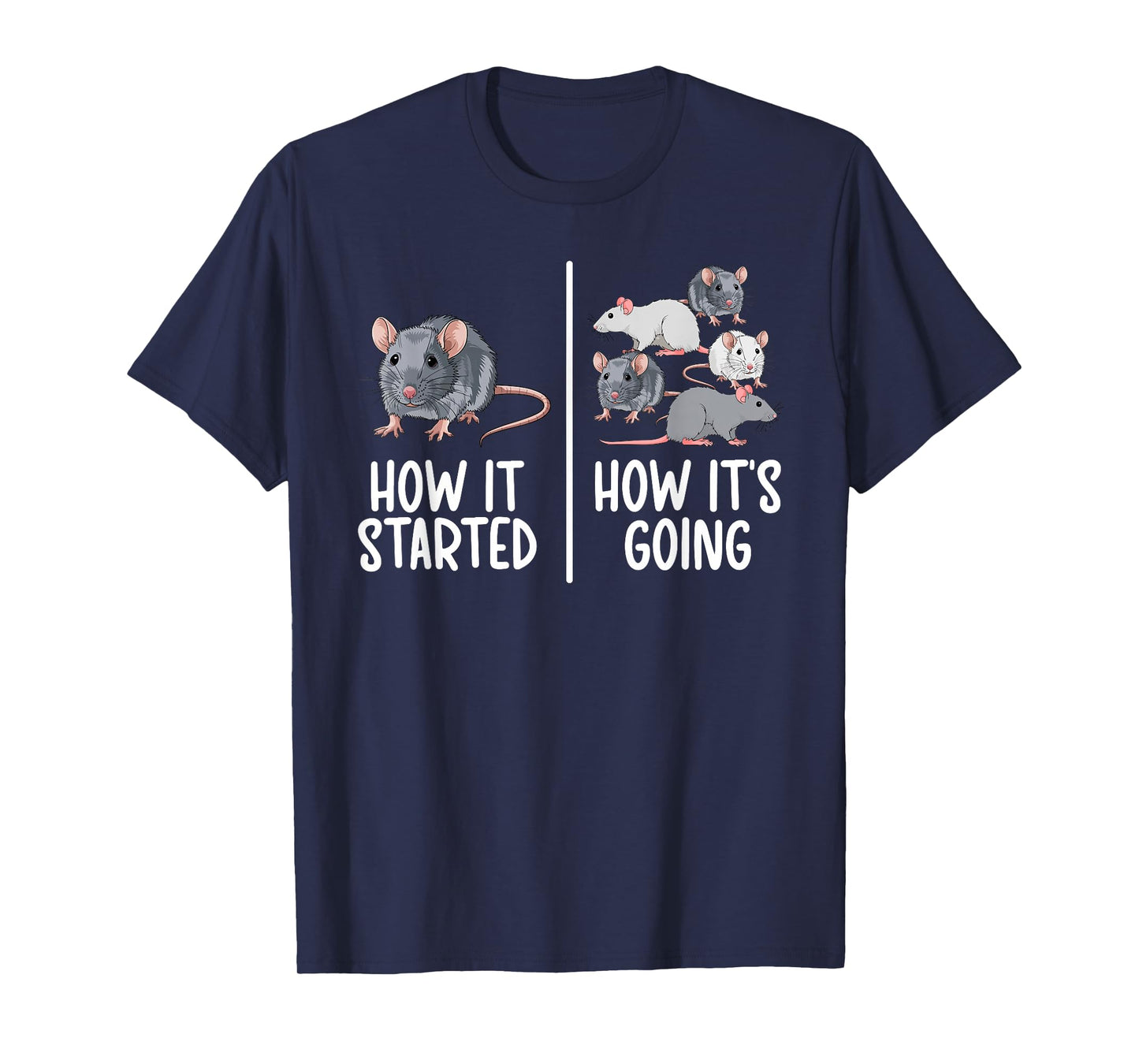 Rat Owner Funny Rat Lover Rat Mom Rat Dad T-Shirt