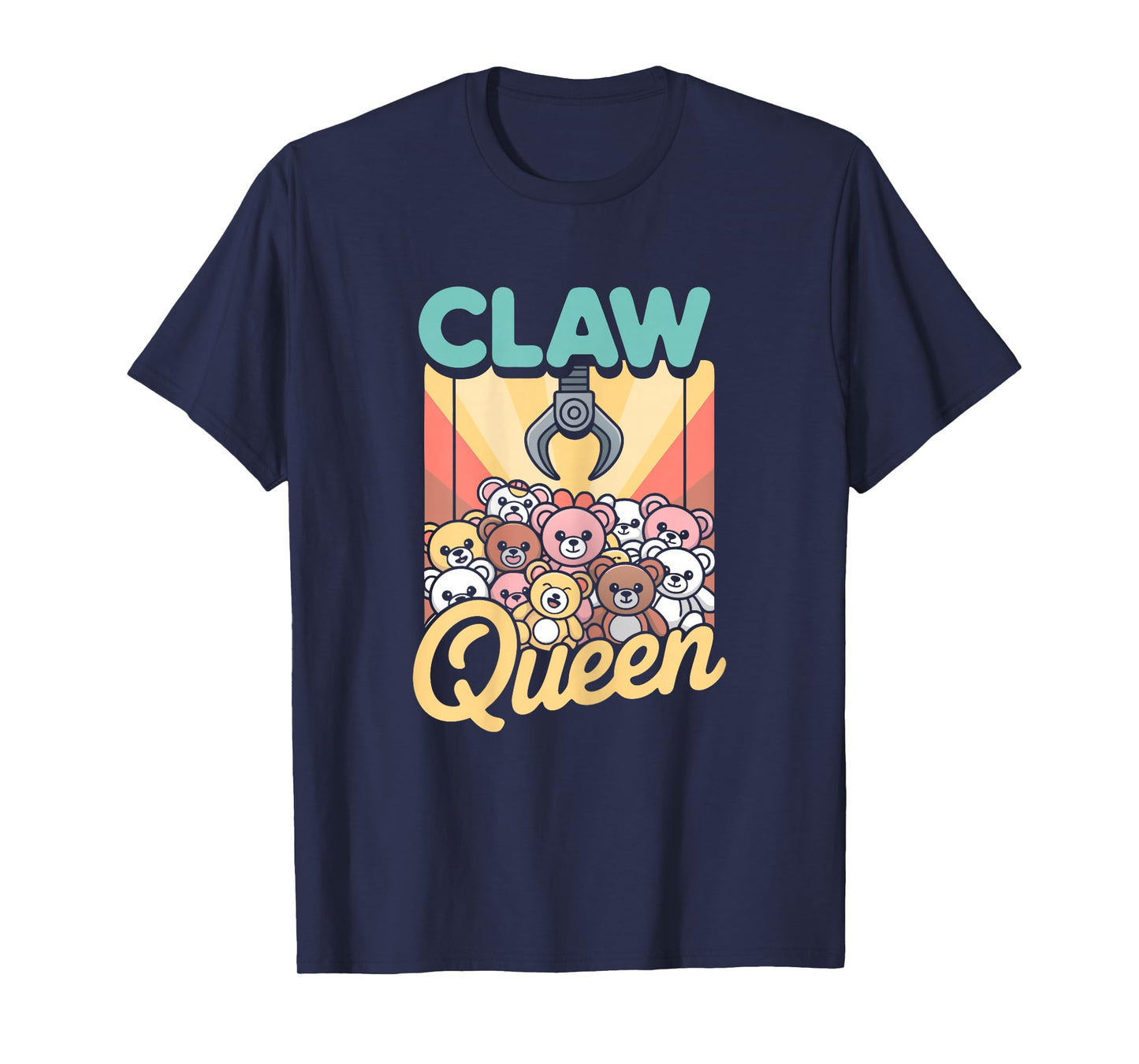 Woman Claw Machine Queen Girl Arcade Prize Grabber T-Shirt