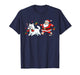 Funny Samoyed Santa Claus Boots Christmas Womens Mens Kids T-Shirt