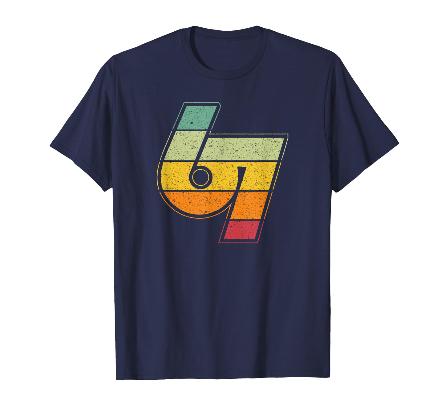 Vintage 6 7 Meme Six Seven Logo Namaste Funny Halloween T-Shirt