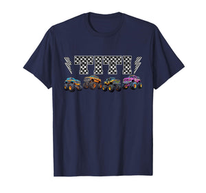 Titi Retro Monster Truck Family Crew Birthday Matching T-Shirt