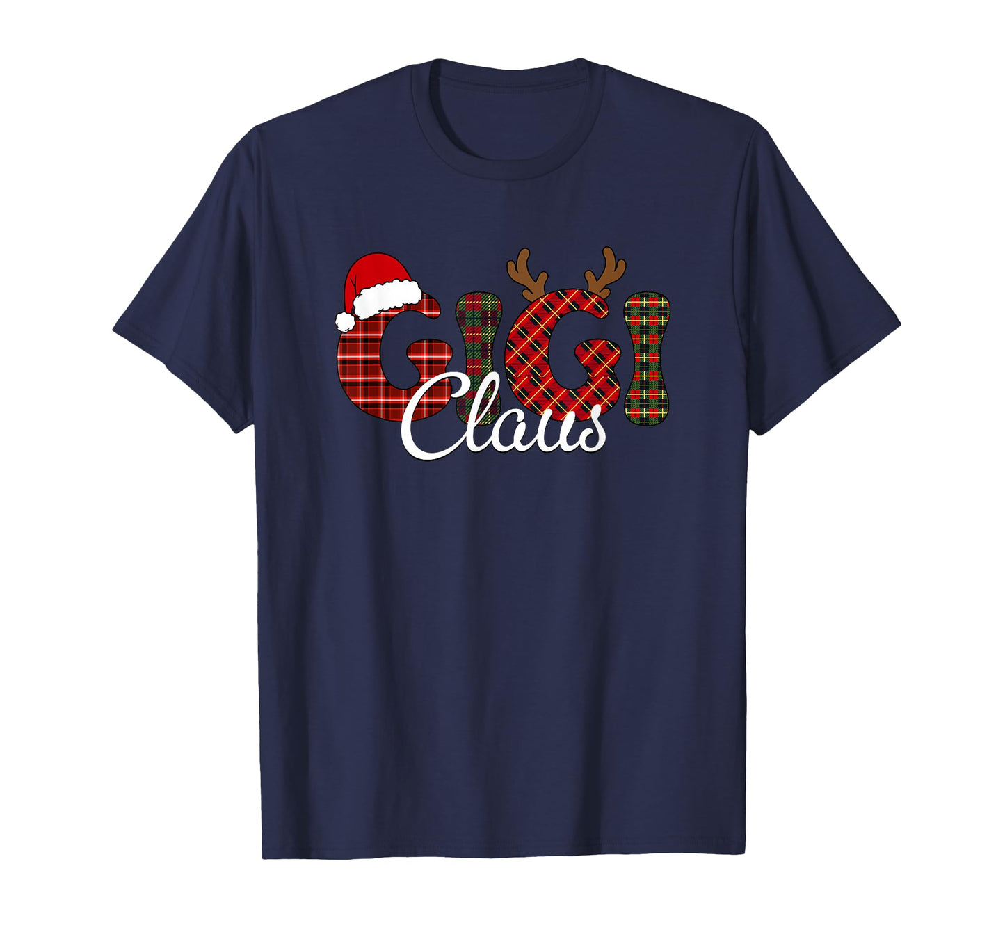 Gigi Claus Christmas Lights Pajama Family Matching Women T-Shirt