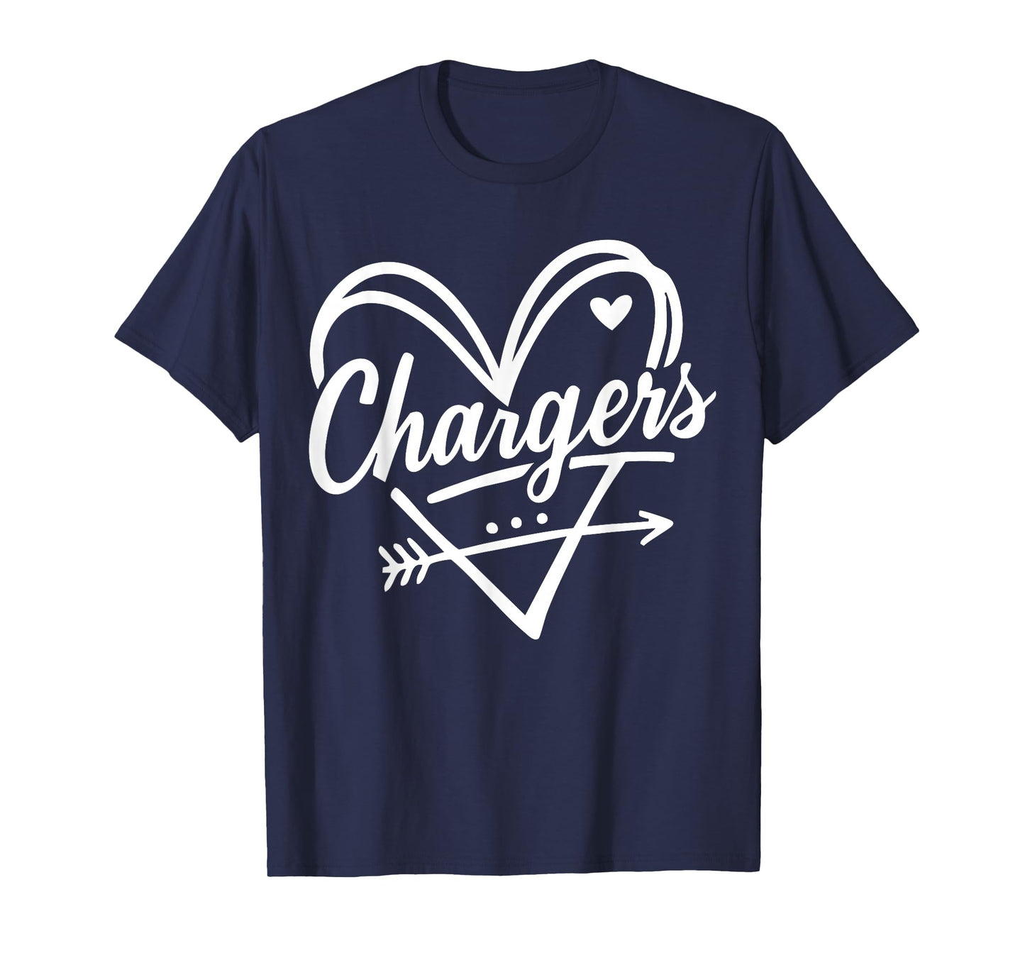 Vintage Chargers Name Heart Gift for Men Women Kids T-Shirt