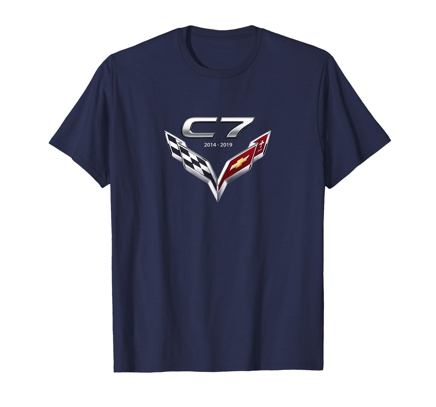 Classic CAR Emblem 2014-2019 C7 American Sports CAR Badge T-Shirt
