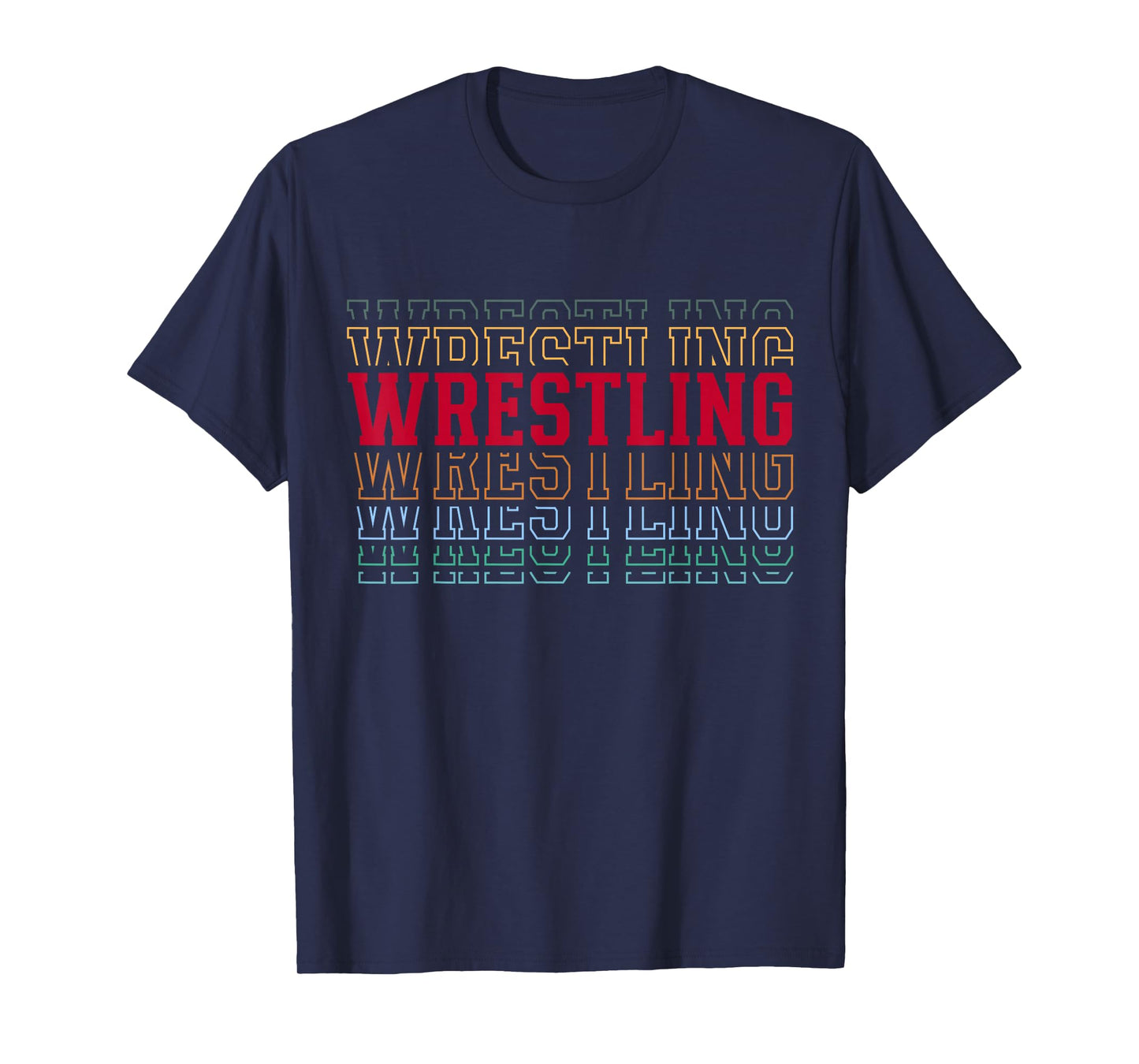 Wrestling Funny Layered Text Wrestler Coach Youth T-Shirt