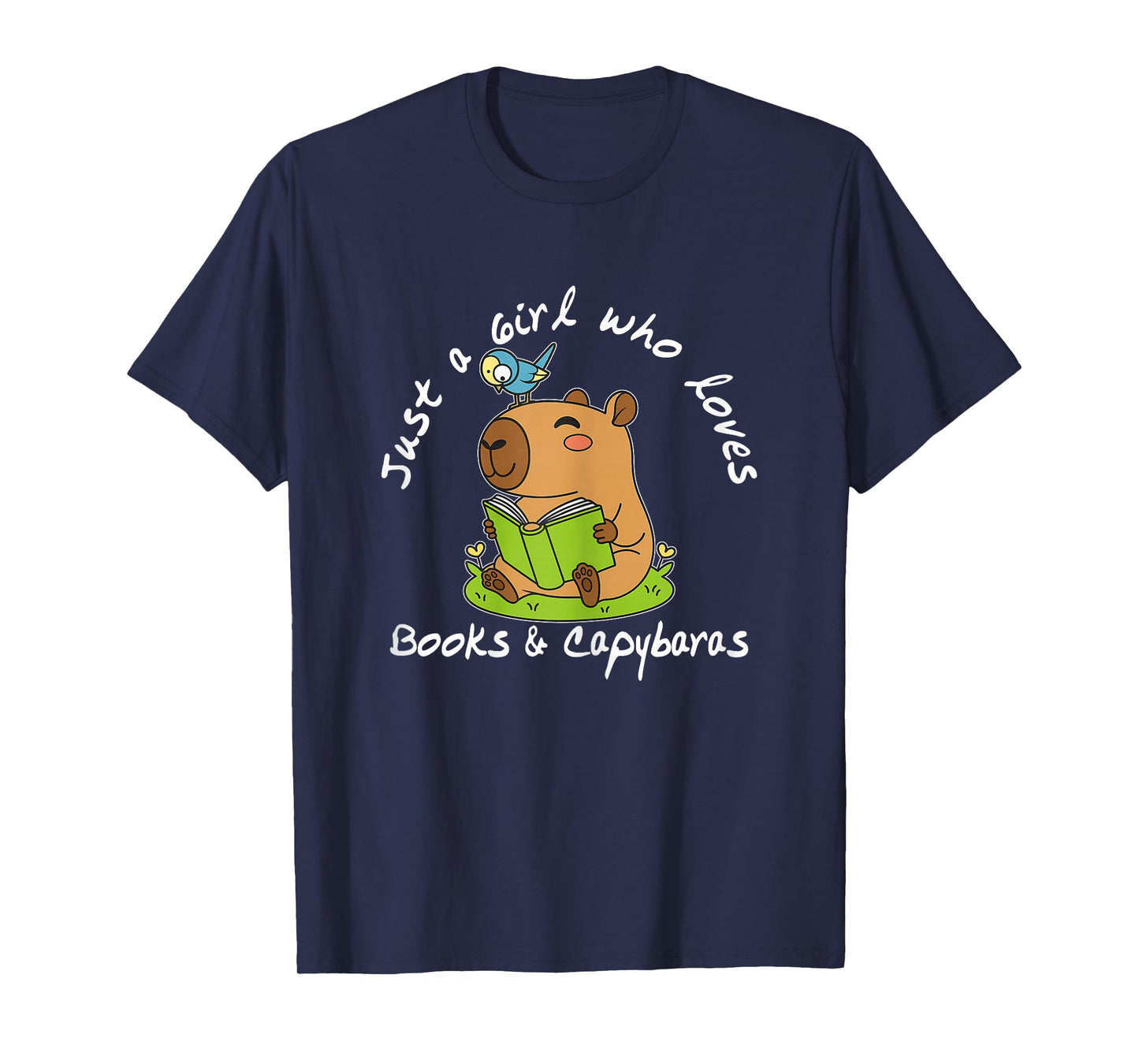 Just a Girl who Loves Books and Capybaras T-Shirt