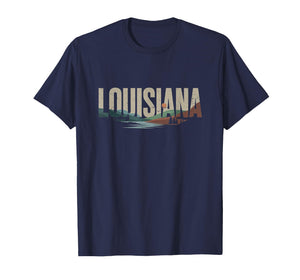 Retro Louisiana Artwork T-Shirt