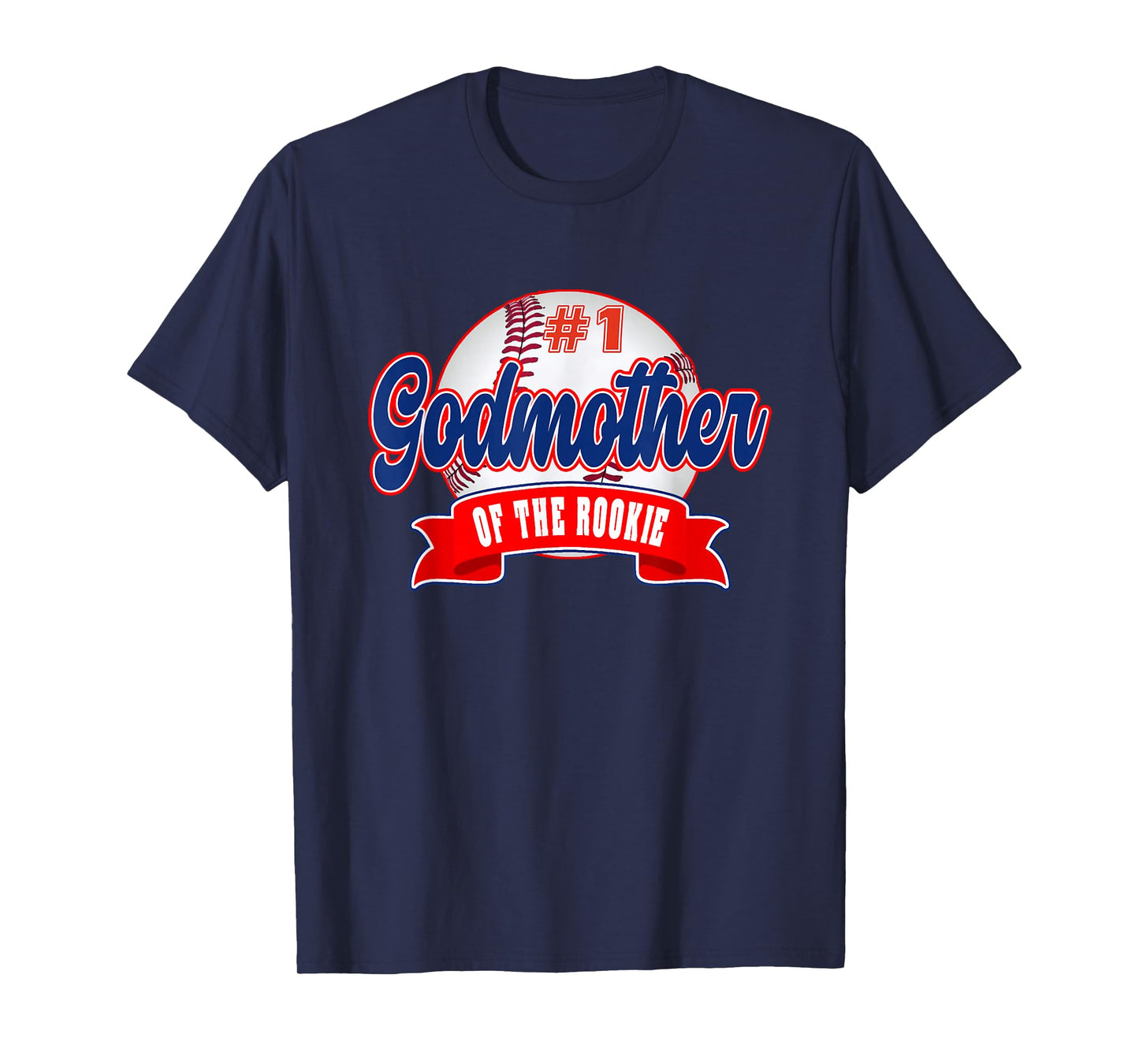 Godmother Rookie of Year 1st Birthday Baseball Theme T-Shirt