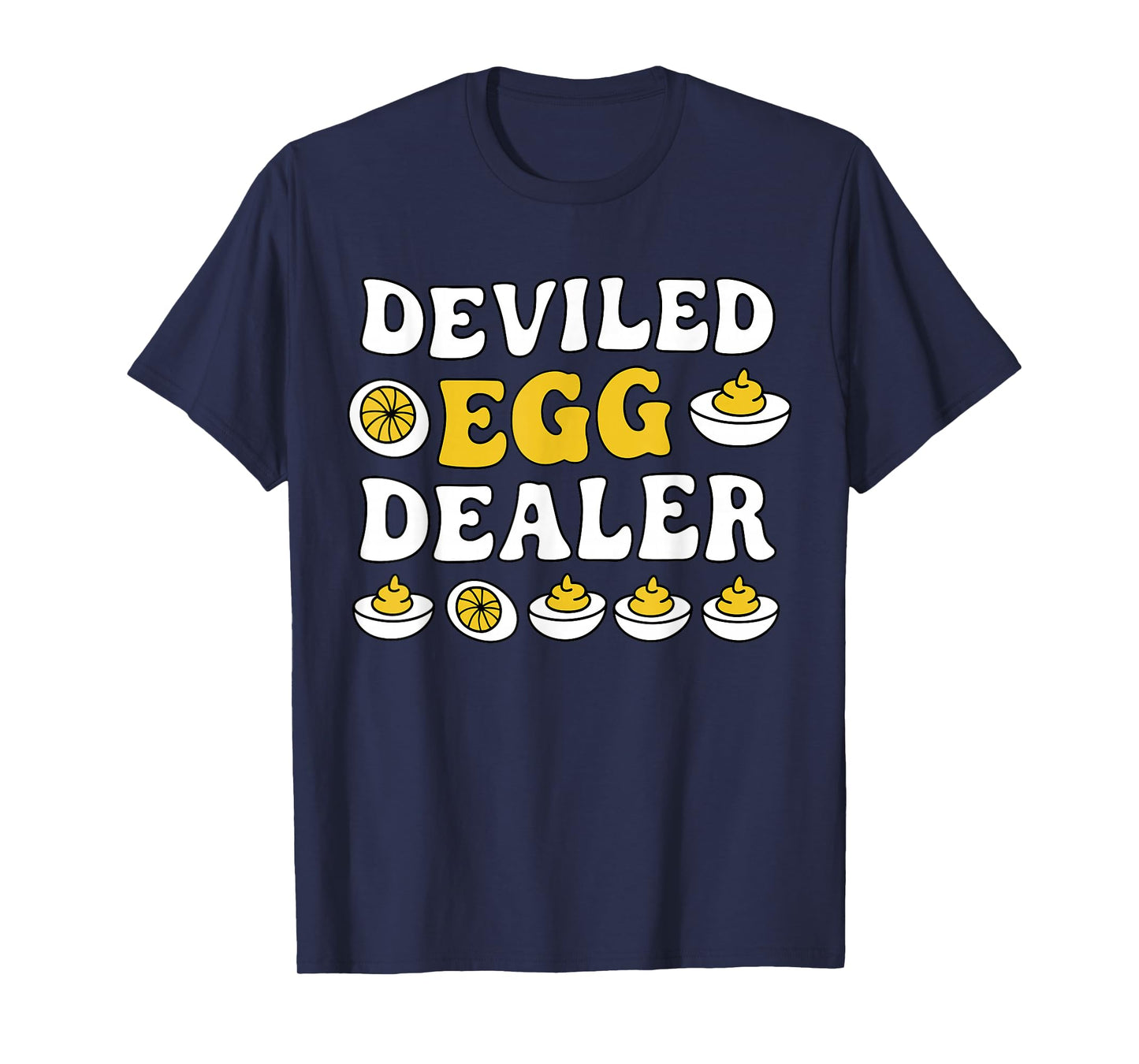 Groovy Deviled Egg-Dealer Thanksgiving Dinner Food T-Shirt