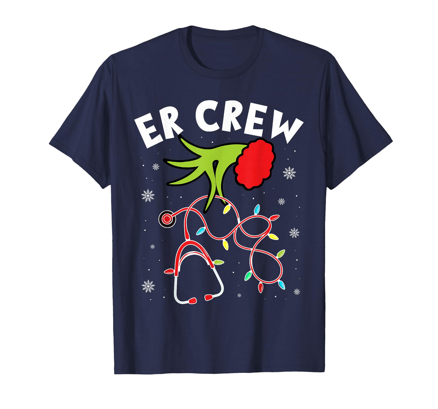 Emergency Room Christmas Er Crew Nurse Xmas Holiday Nursing T-Shirt
