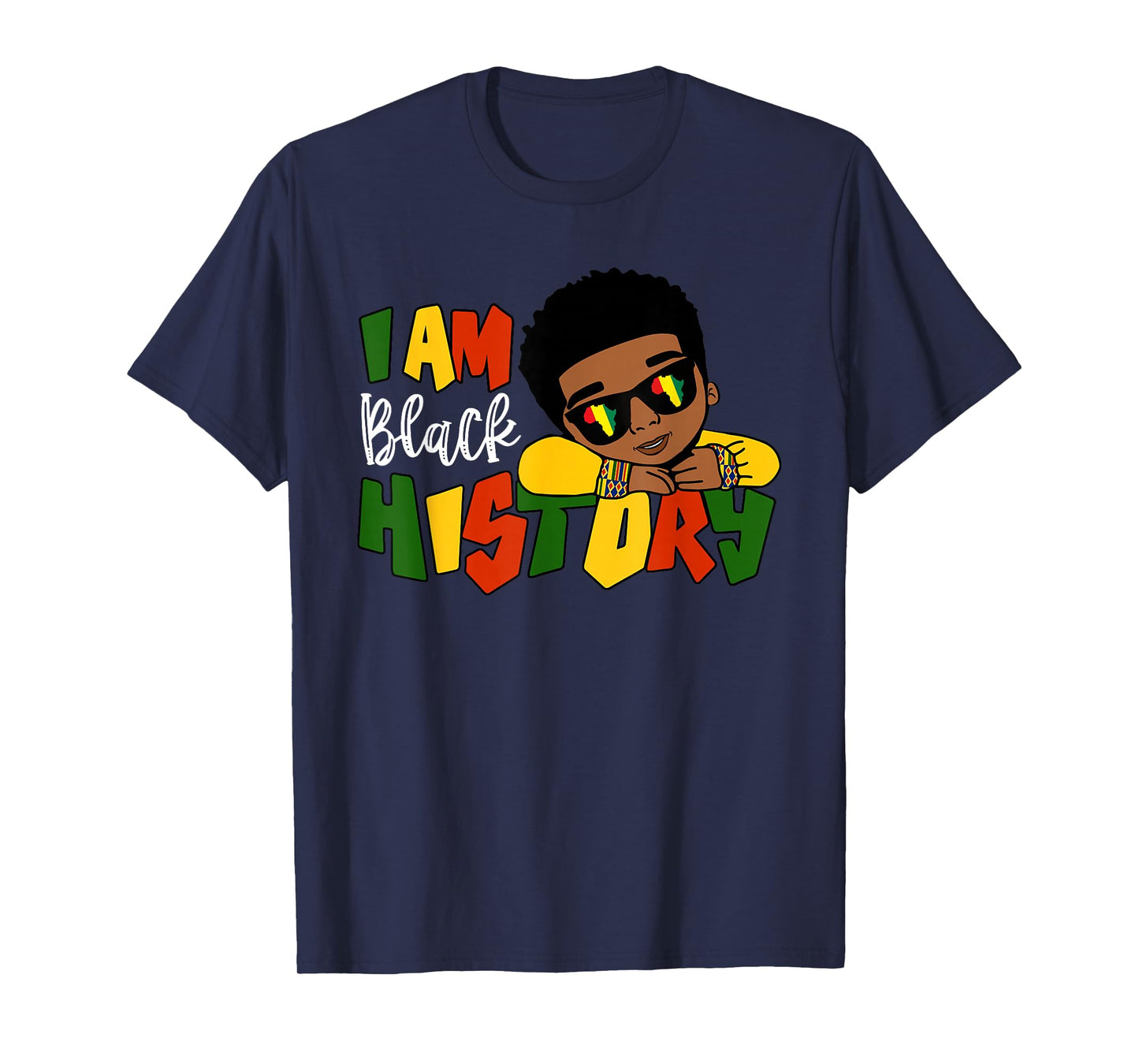 I Am Black History Month Boys Kids African American T-Shirt