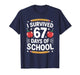 I Survived 67 Days of School Funny Six Seven 6 7 Meme T-Shirt