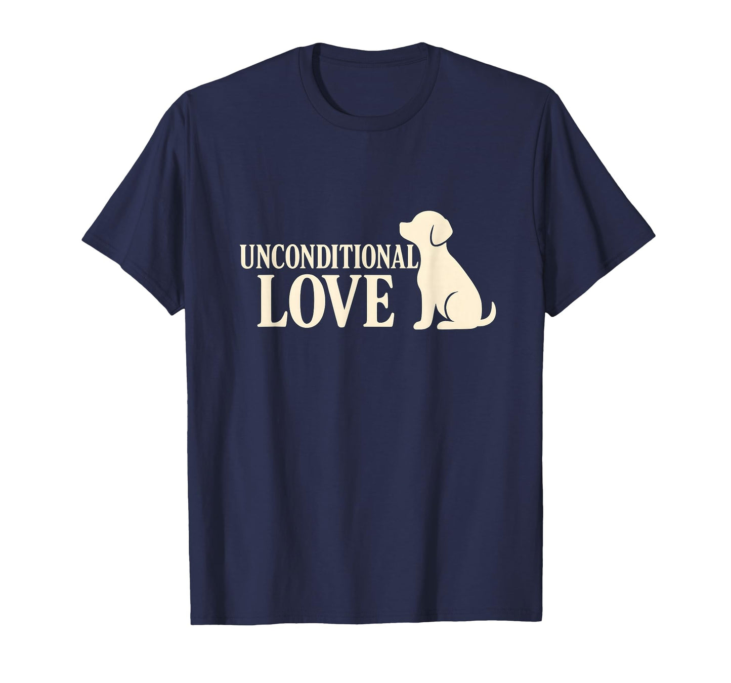 Unconditional Love Dog Silhouette T-Shirt