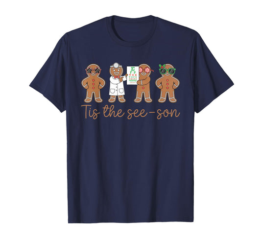 Optometry Gingerbread Christmas Optometrist Optician T-Shirt