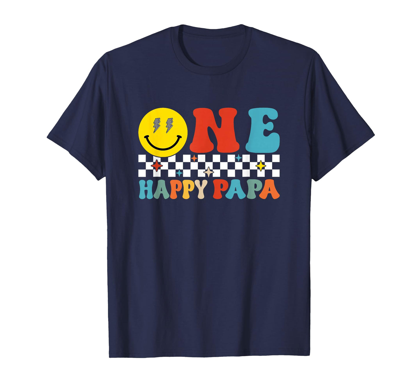 One Happy Dude Papa 1st Birthday Family Matching T-Shirt