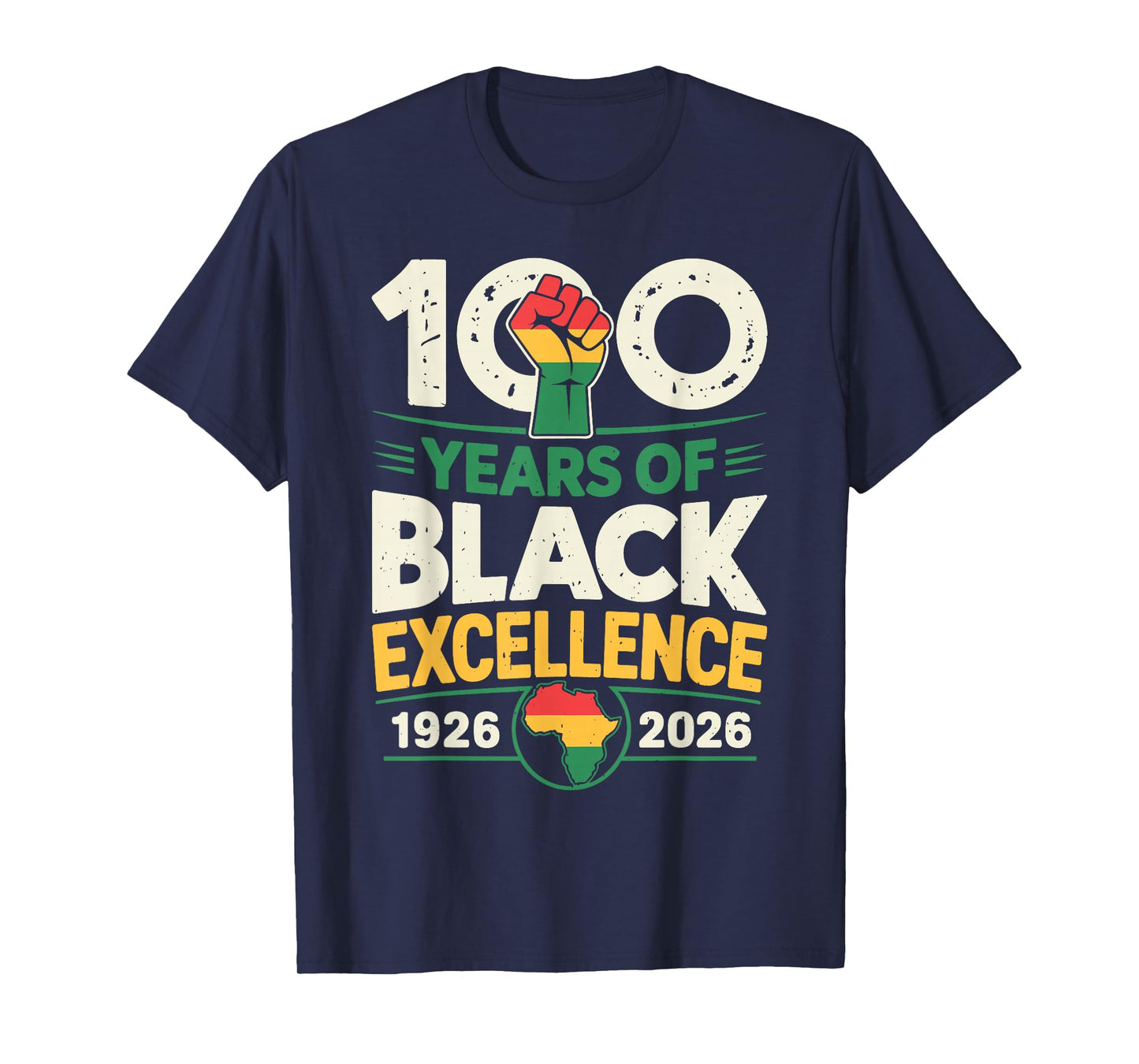 100 Years of Black Excellence Centennial Black History Month T-Shirt