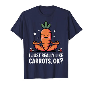 Cute Carrot Art for Men Women Kids Vegetarian Carrot Lover T-Shirt