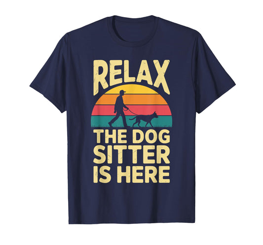Funny Dog Sitter Design for Men Women Pet Sitting Dog Sitter T-Shirt