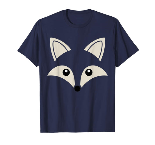 Cute Fox Face T-Shirt Awesome Halloween Costume T-Shirt